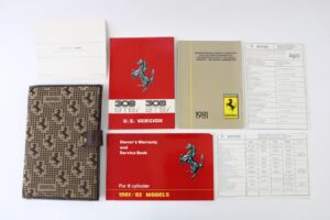 1981 Ferrari 308 Owner’s Manual Handbook Pouch Set US Version GTB GTS #39655