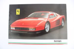1985 Ferrari UK Maranello Concessionaires Sales Brochure Testarossa 328 412 Mondial