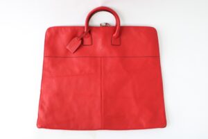1990’s Ferrari Red Leather Suit Carrier Garment Bag 308 348 355 550