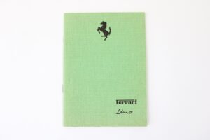 1972 Ferrari 246 Dino GT Warranty Card Booklet Manual #03270