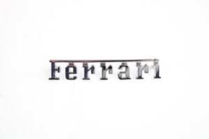 1990-2010 Ferrari OEM Small Script Badge Emblem 50mm x 10mm