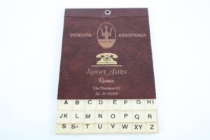 1960’s Maserati Sport Auto Roma Address Book Diary Handbook Ghibli Sebring 3500GT