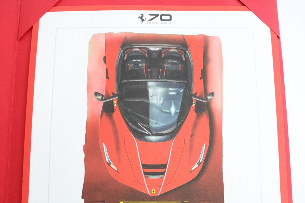 2017 Ferrari 70th Anniversary Enzo Naso World Tour Drawing