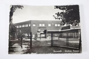 1950’s Ferrari Factory Postcard – Maranello Scuderia Entrance