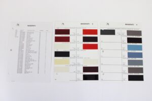 1979-89 Maserati Glasurit Official Paint Sample Set