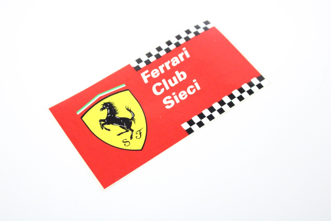 1980’s Ferrari Club Sieci Sticker Decal 208 308 328 TR - Classic ...