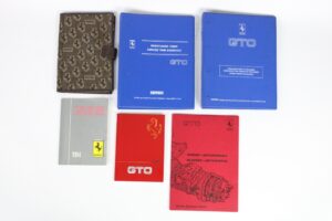1984-87 Ferrari 288 GTO Complete Owner’s Manual Handbook Pouch Set