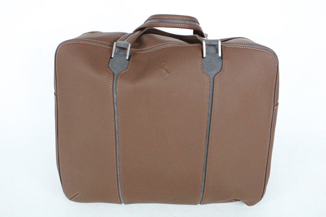 schedoni スケドーニ　レザーフレーム フェラーリ 2011-16 Ferrari FF Complete 6-Piece Schedoni Brown Leather Luggage