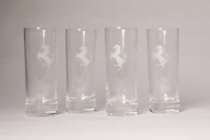 1980-1999 Ferrari Branded Glass Set NOS 308 328 TR