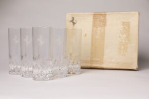 1980-1999 Ferrari Branded Glass Set NOS in Box 308 328 TR