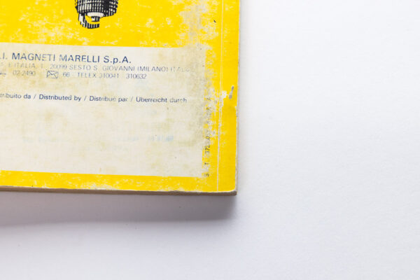 1982 Magneti Marelli Spark Plug Handbook Manual Ferrari 208 308 400 512