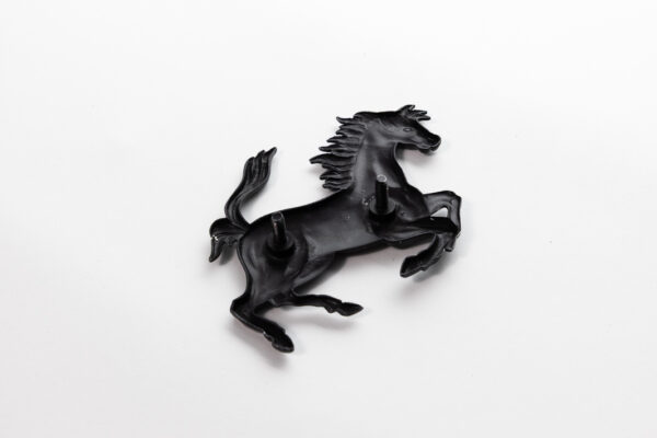 1989-95 Ferrari 348 Black Prancing Horse Cavallino Badge Emblem 107mm x 75mm