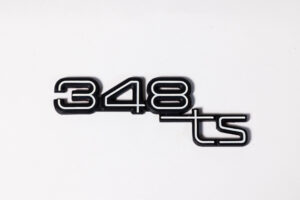 1990-93 Ferrari 348 TS Targa OEM Rear Badge Script Emblem