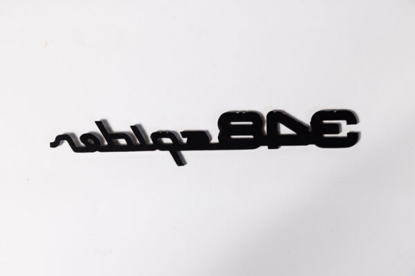 1993-95 Ferrari 348 Spider OEM Rear Badge Script Emblem