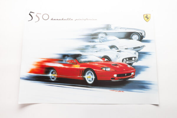 2000-01 Ferrari 550 Barchetta Poster Sales Brochure Handbook