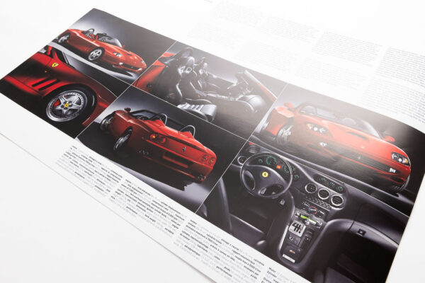 2000-01 Ferrari 550 Barchetta Poster Sales Brochure Handbook