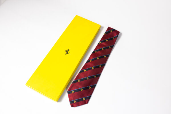 2001 Ferrari Cavallino Stripe Silk Tie 360 550 456