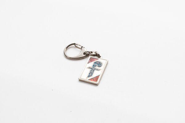 1960’s Ferrari Pininfarina Enamel Rectangular Key Fob Keyring 250 275 330