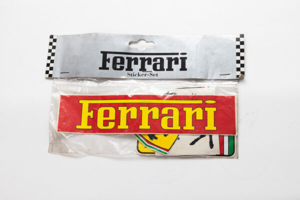 1980s-90s Ferrari Sticker-Set Vintage Merchandise Decal Pack