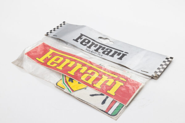 1980s-90s Ferrari Sticker-Set Vintage Merchandise Decal Pack