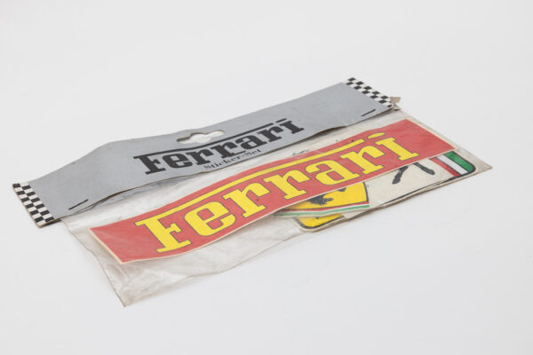 1980s-90s Ferrari Sticker-Set Vintage Merchandise Decal Pack