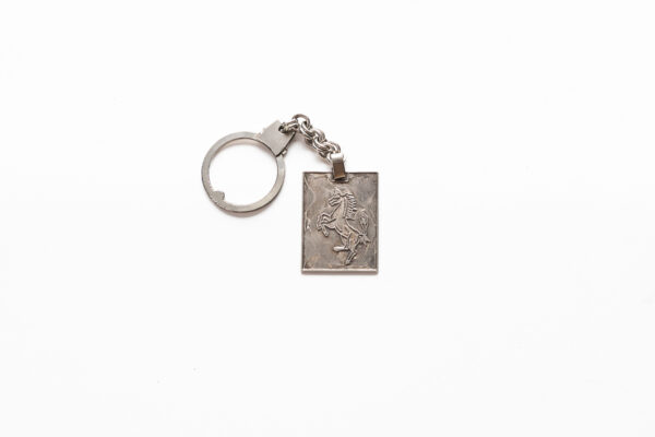 1960-76 Ferrari 925 Silver Cavallino Rampante Key Fob Keyring 250 275 330 Dino