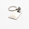 1960-76 Ferrari 925 Silver Cavallino Rampante Key Fob Keyring 250 275 330 Dino