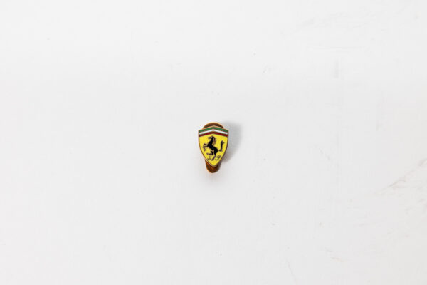 1960’s Ferrari Scuderia Shield OMEA Milano Enamel Lapel Pin Badge in Original Packet 250 275 Dino Daytona