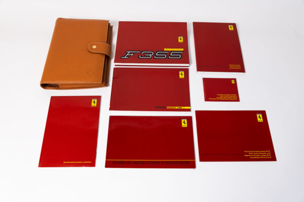 1994-99 Ferrari F355 Complete Schedoni Owner's Manual Handbook Pouch Set