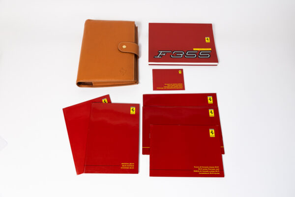 1994-99 Ferrari F355 Complete Schedoni Owner's Manual Handbook Pouch Set