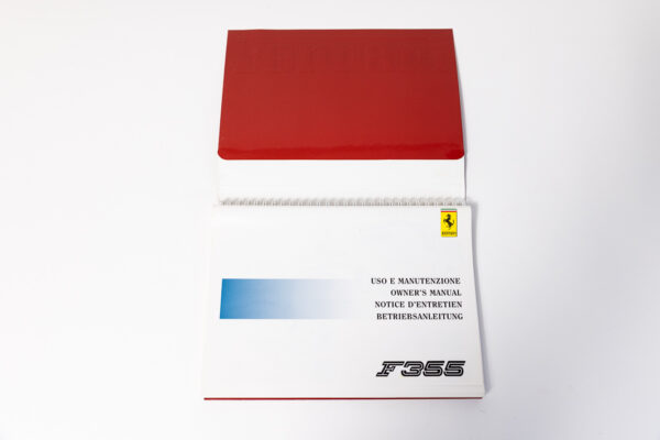 1994-99 Ferrari F355 Complete Schedoni Owner's Manual Handbook Pouch Set