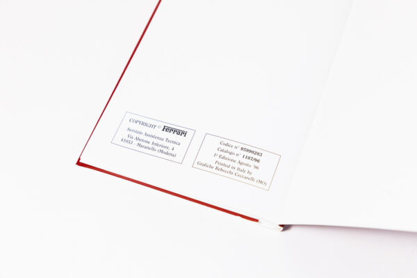 1994-99 Ferrari F355 Complete Schedoni Owner's Manual Handbook Pouch Set