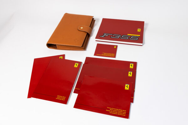 1994-99 Ferrari F355 Complete Schedoni Owner's Manual Handbook Pouch Set
