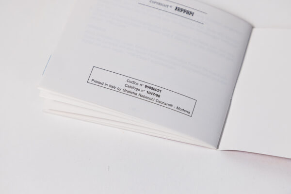 1994-99 Ferrari F355 Complete Schedoni Owner's Manual Handbook Pouch Set