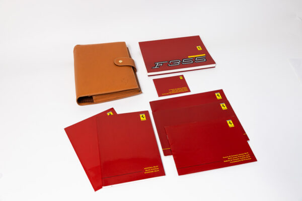 1994-99 Ferrari F355 Complete Schedoni Owner's Manual Handbook Pouch Set