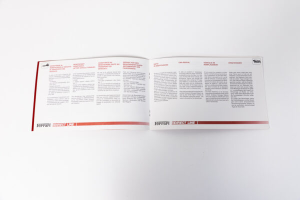 1994-99 Ferrari F355 Complete Schedoni Owner's Manual Handbook Pouch Set