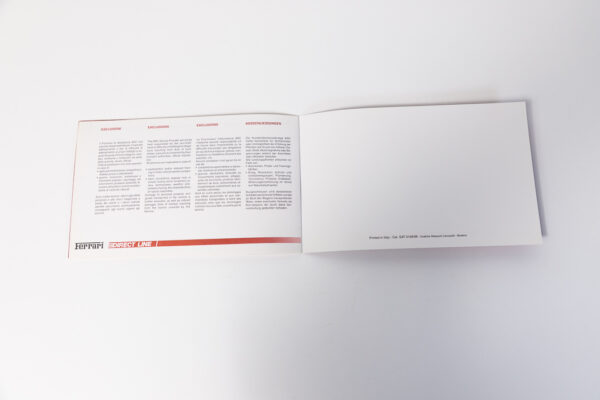 1994-99 Ferrari F355 Complete Schedoni Owner's Manual Handbook Pouch Set