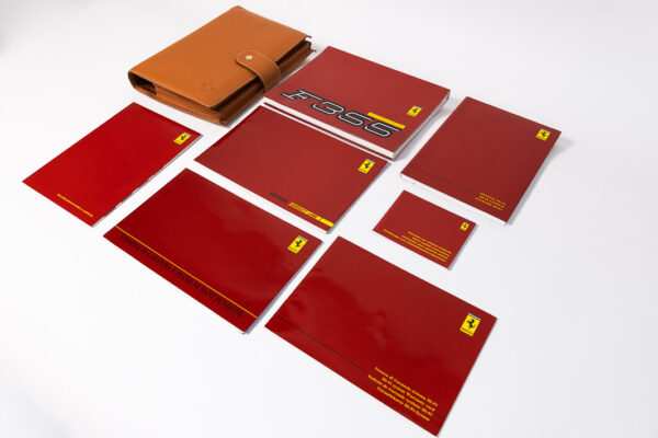 1994-99 Ferrari F355 Complete Schedoni Owner's Manual Handbook Pouch Set