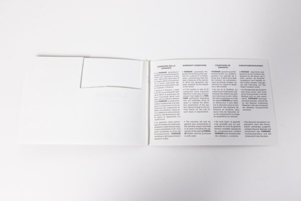 1994-99 Ferrari F355 Complete Schedoni Owner's Manual Handbook Pouch Set