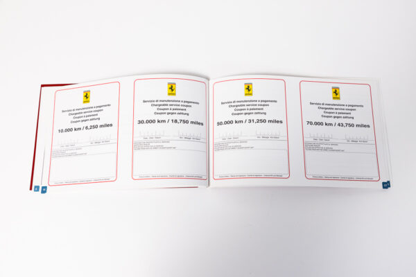 1994-99 Ferrari F355 Complete Schedoni Owner's Manual Handbook Pouch Set