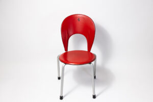 2000-10 Ferrari Prancing Horse Red Leather Showroom Chair 360 430 550