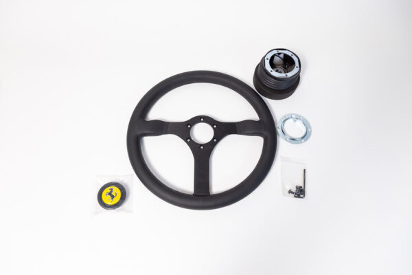 1987-92 Ferrari F40 MOMO Steering Wheel & Hub Kit NOS