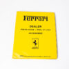 1995-97 Ferrari F50 Dealer Parts Tool Kit Accessories Binder