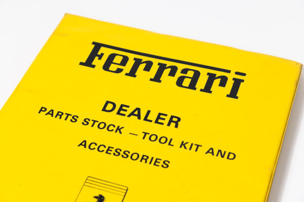 1995-97 Ferrari F50 Dealer Parts Tool Kit Accessories Binder