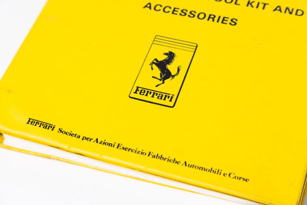 1995-97 Ferrari F50 Dealer Parts Tool Kit Accessories Binder