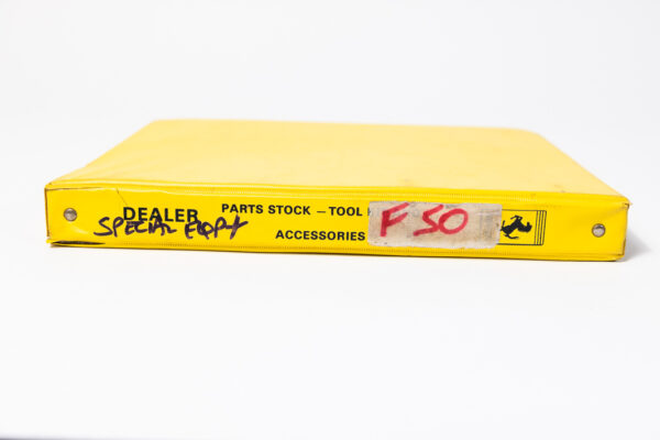 1995-97 Ferrari F50 Dealer Parts Tool Kit Accessories Binder
