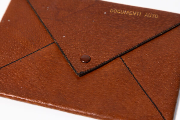1960-64 Ferrari Leather Documenti Auto Document Wallet Pouch 250 330