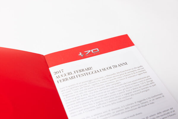 2017 Ferrari 70th Anniversary Keyring Key Fob 488 812 GTC4Lusso