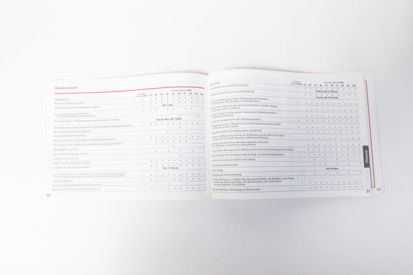 2002-04 Ferrari Enzo Tessera di Garanzia Warranty Card BLANK Manual Handbook