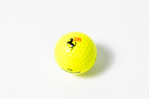 1990s-2000s Ferrari Cavallino Yellow Golf Balls F355 360 550 575M